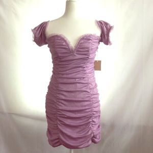 Forever 21, Ruched Off-The-Shoulder Mini Dress